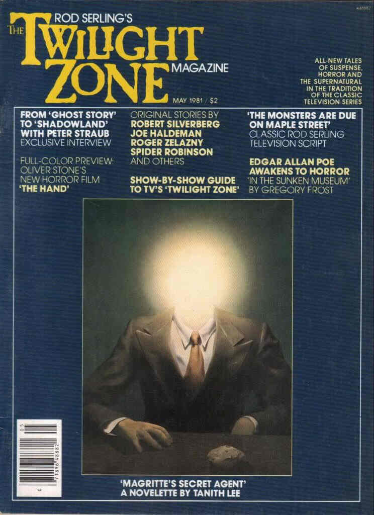 TWILIGHT ZONE magazine side cover Issue 2 May 1981