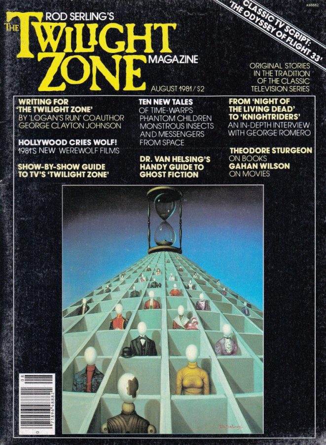 TWILIGHT ZONE magazine side cover August 1981