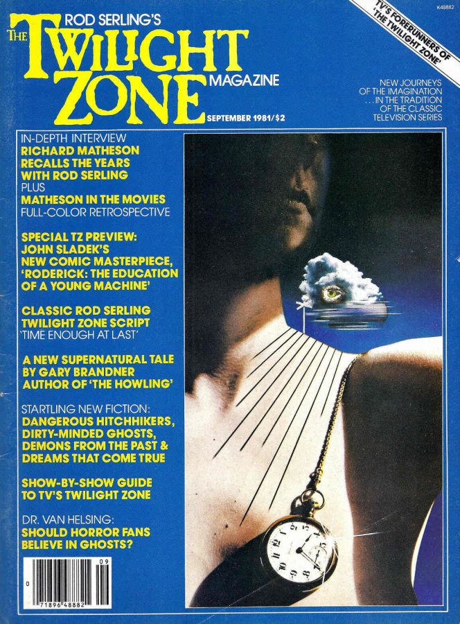 TWILIGHT ZONE magazine side cover September 1981