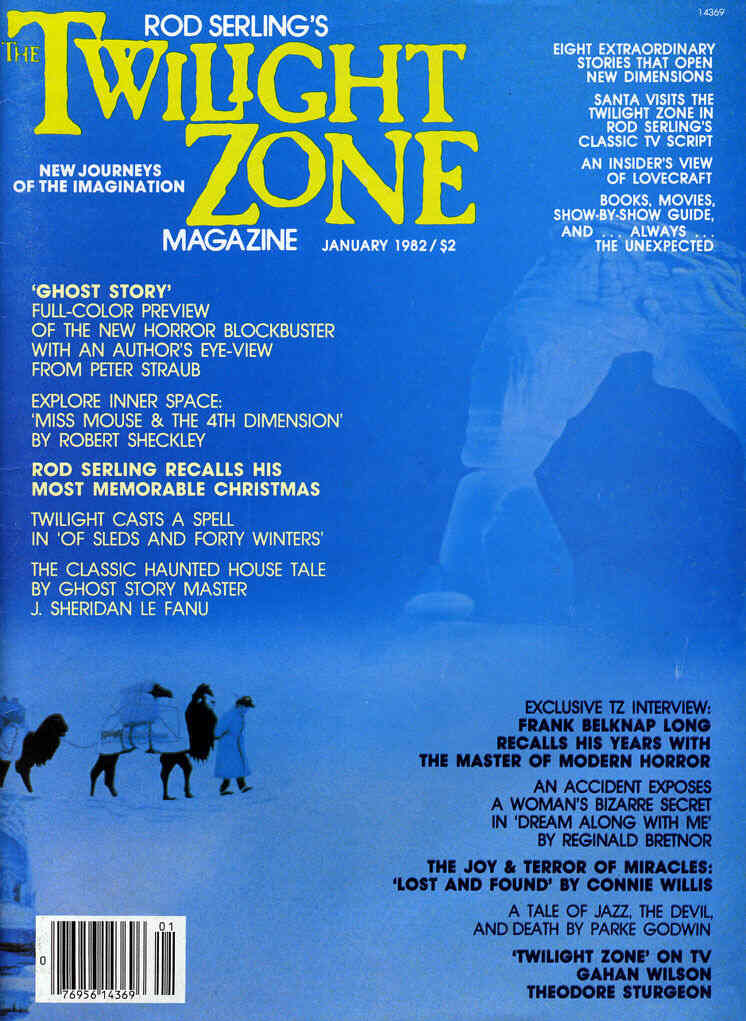 TWILIGHT ZONE magazine side cover January 1982