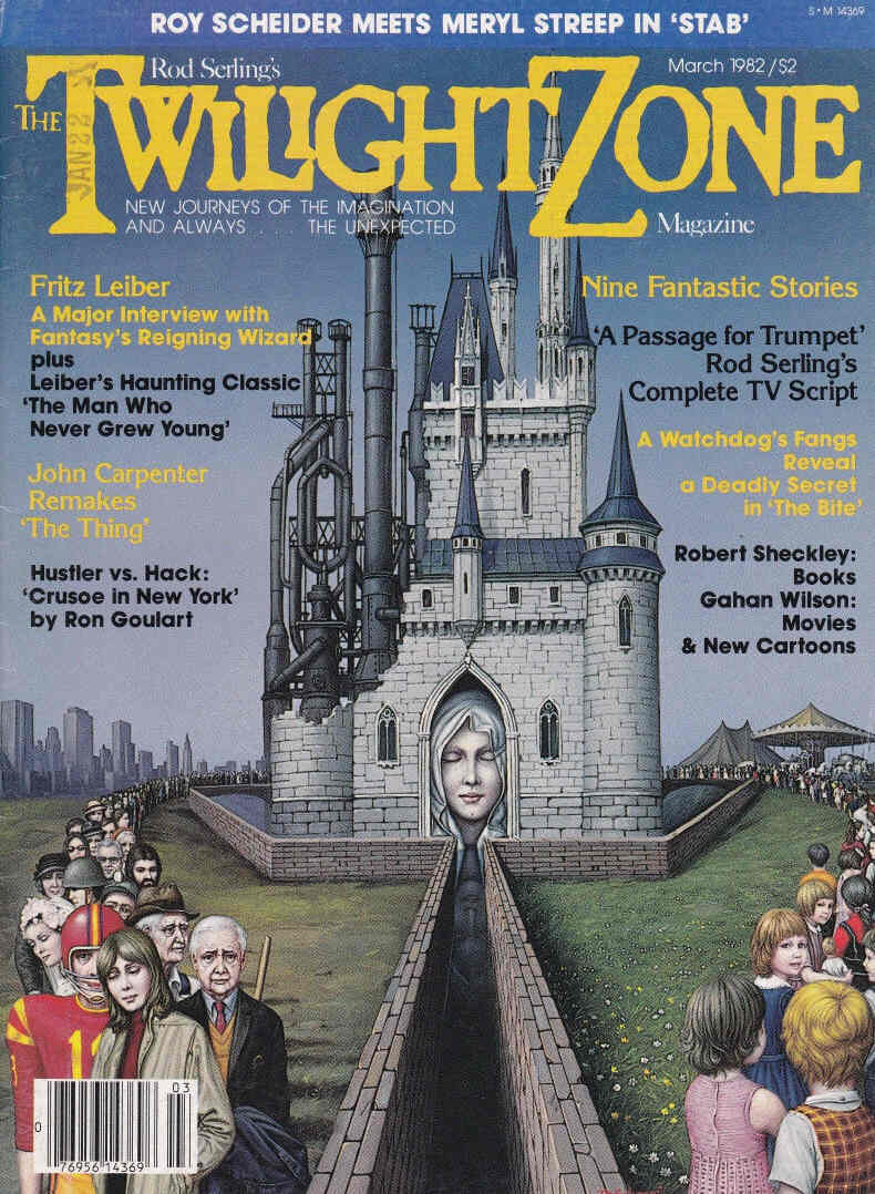 TWILIGHT ZONE magazine side cover March 1982