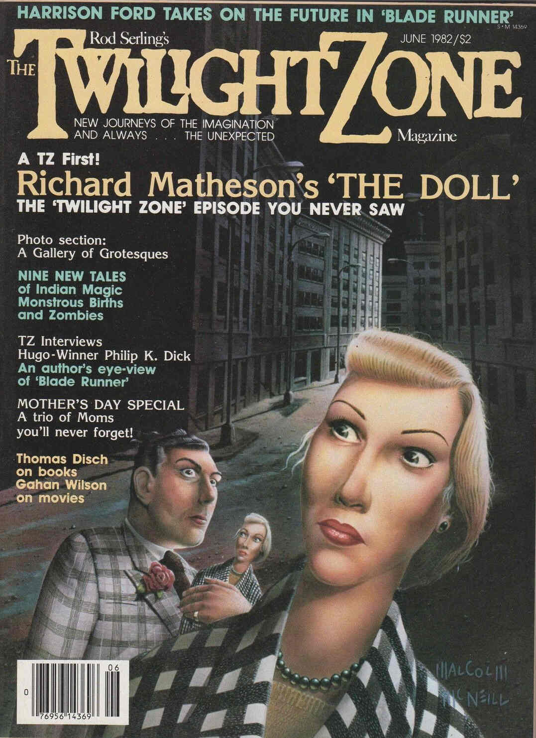 TWILIGHT ZONE magazine side cover June 1982
