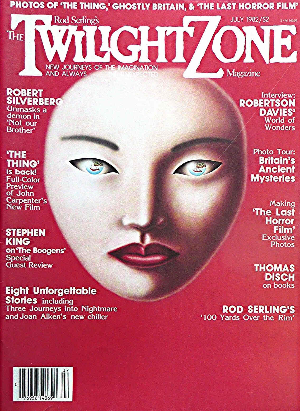 TWILIGHT ZONE magazine side cover July 1982