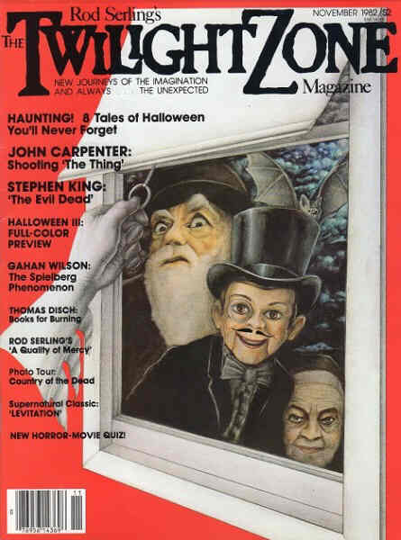 TWILIGHT ZONE magazine side cover November 1982