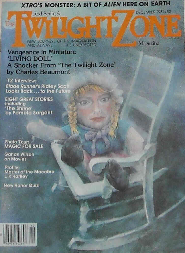 TWILIGHT ZONE magazine side cover December 1982
