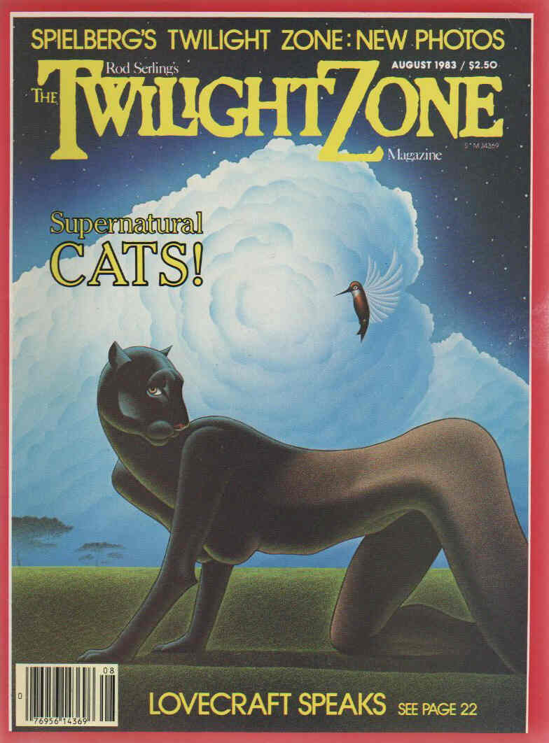 TWILIGHT ZONE magazine side cover August 1983