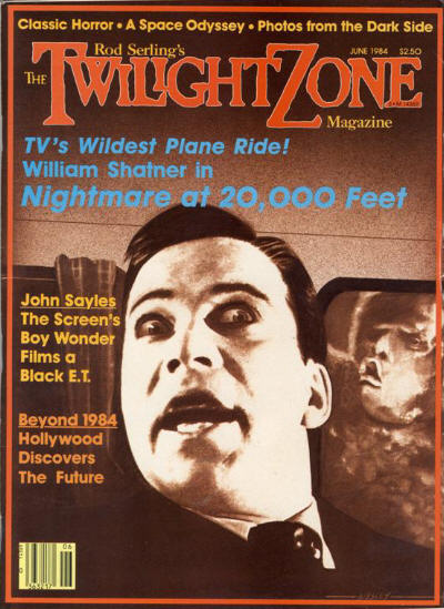 TWILIGHT ZONE magazine side cover June 1984
