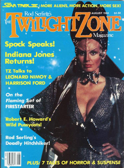 TWILIGHT ZONE magazine side cover August 1984