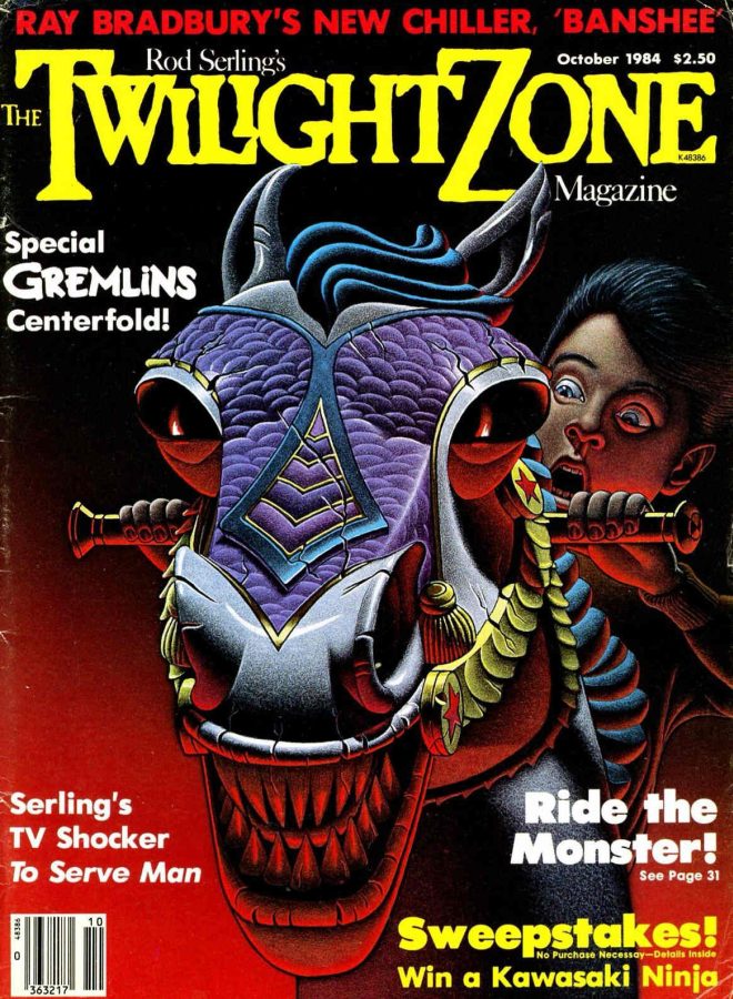 TWILIGHT ZONE magazine side cover October 1984