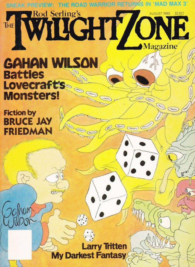 TWILIGHT ZONE magazine side cover August 1985
