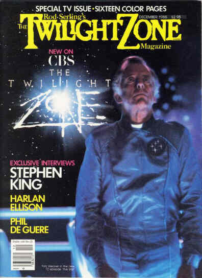 TWILIGHT ZONE magazine side cover December 1985