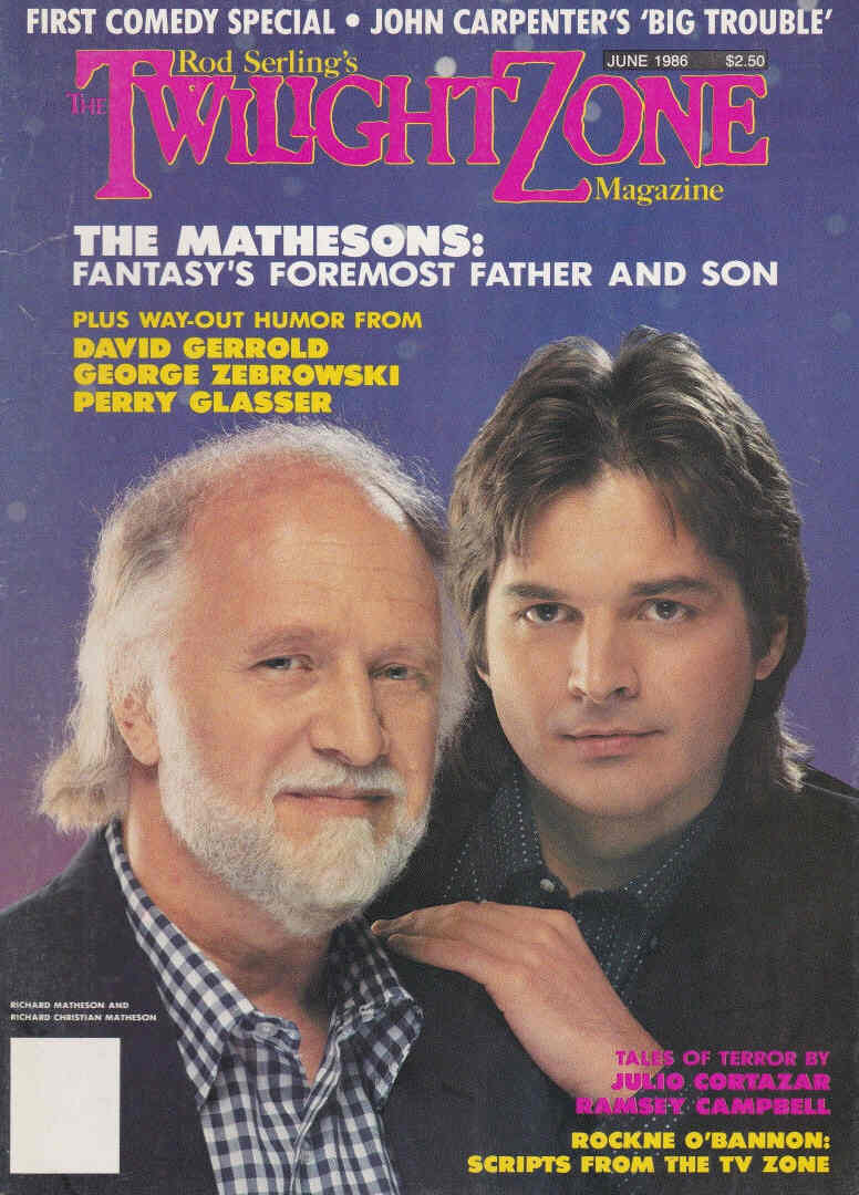 TWILIGHT ZONE magazine side cover June 1986