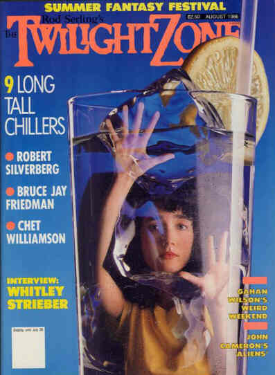 TWILIGHT ZONE magazine side cover August 1986