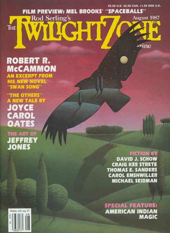 TWILIGHT ZONE magazine side cover August 1987