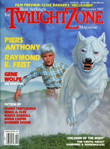 TWILIGHT ZONE magazine side cover December 1987