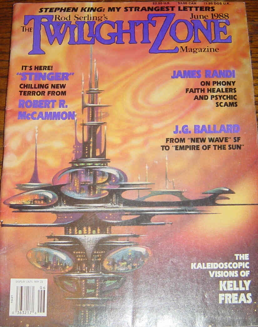 TWILIGHT ZONE magazine side cover June 1988