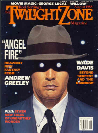 TWILIGHT ZONE magazine side cover August 1988