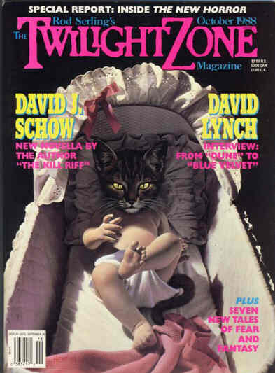 TWILIGHT ZONE magazine side cover October 1988