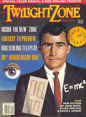 TWILIGHT ZONE magazine side cover December 1988