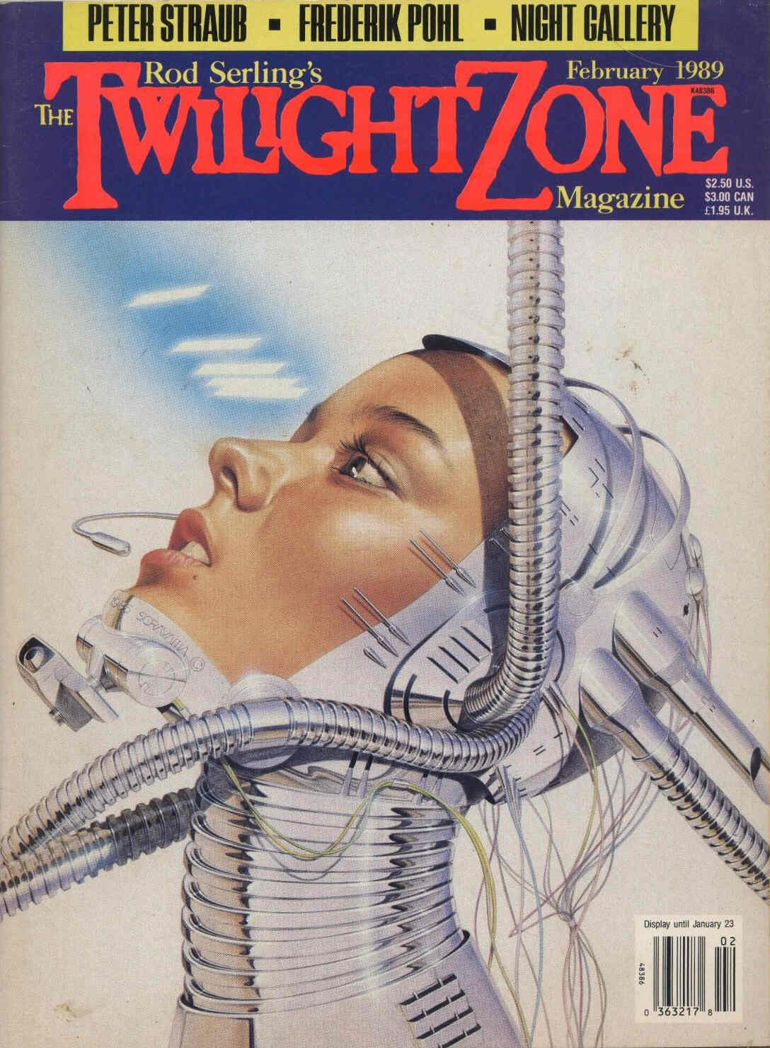 TWILIGHT ZONE magazine side cover February 1989
