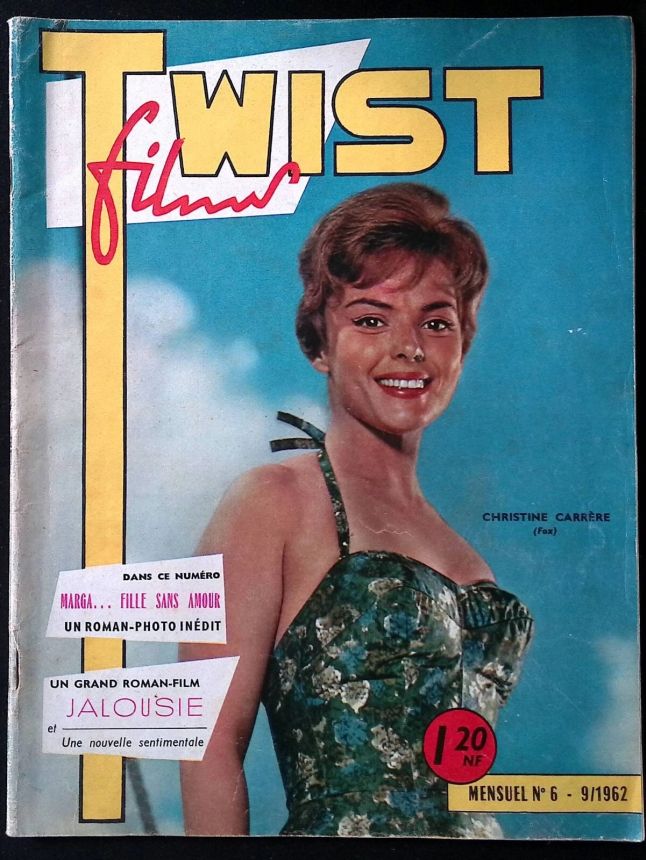 TWIST FILMS magazine side cover  September 1962