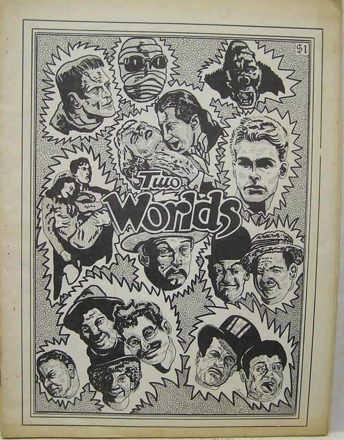 TWO WORLDS magazine side cover Issue 3  1974