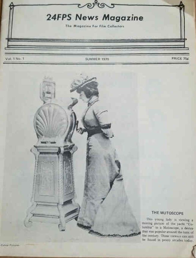 24FPS magazine side cover Issue 1 Summer 1970