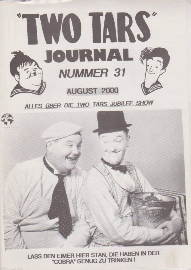 TWO TARS JOURNAL magazine side cover Issue 31 August 2000