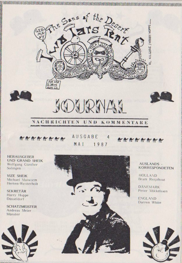 TWO TARS JOURNAL magazine side cover Issue 4 May 1987