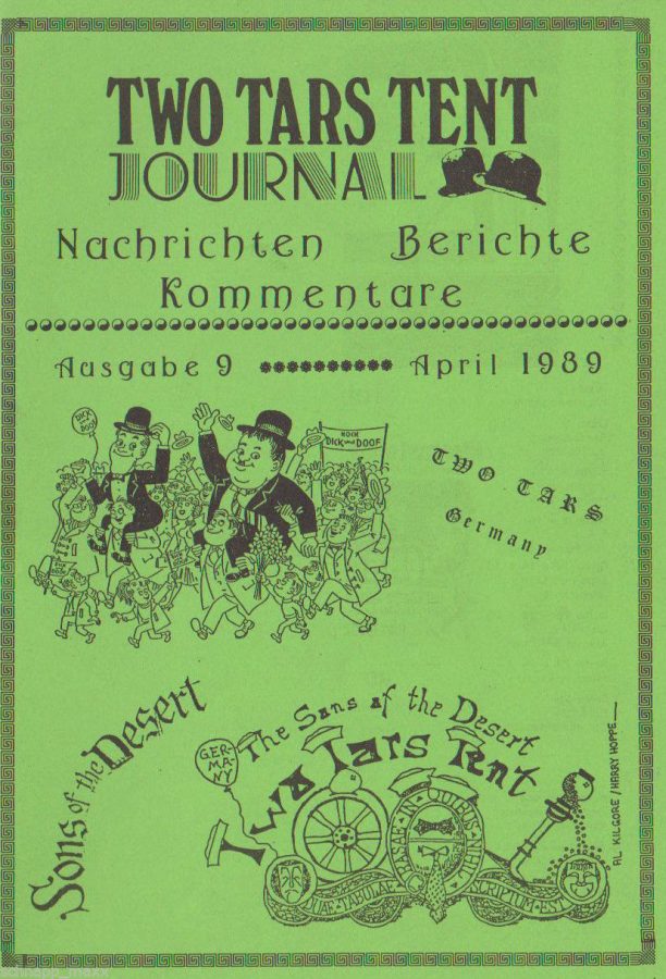 TWO TARS JOURNAL magazine side cover Issue 9 April 1989