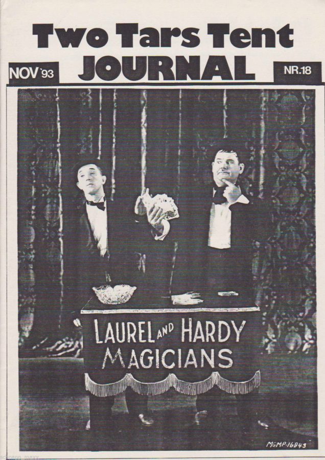 TWO TARS JOURNAL magazine side cover Issue 18 November 1993