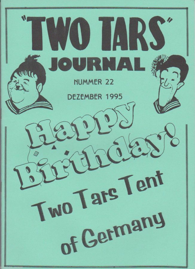 TWO TARS JOURNAL magazine side cover Issue 22 December 1995