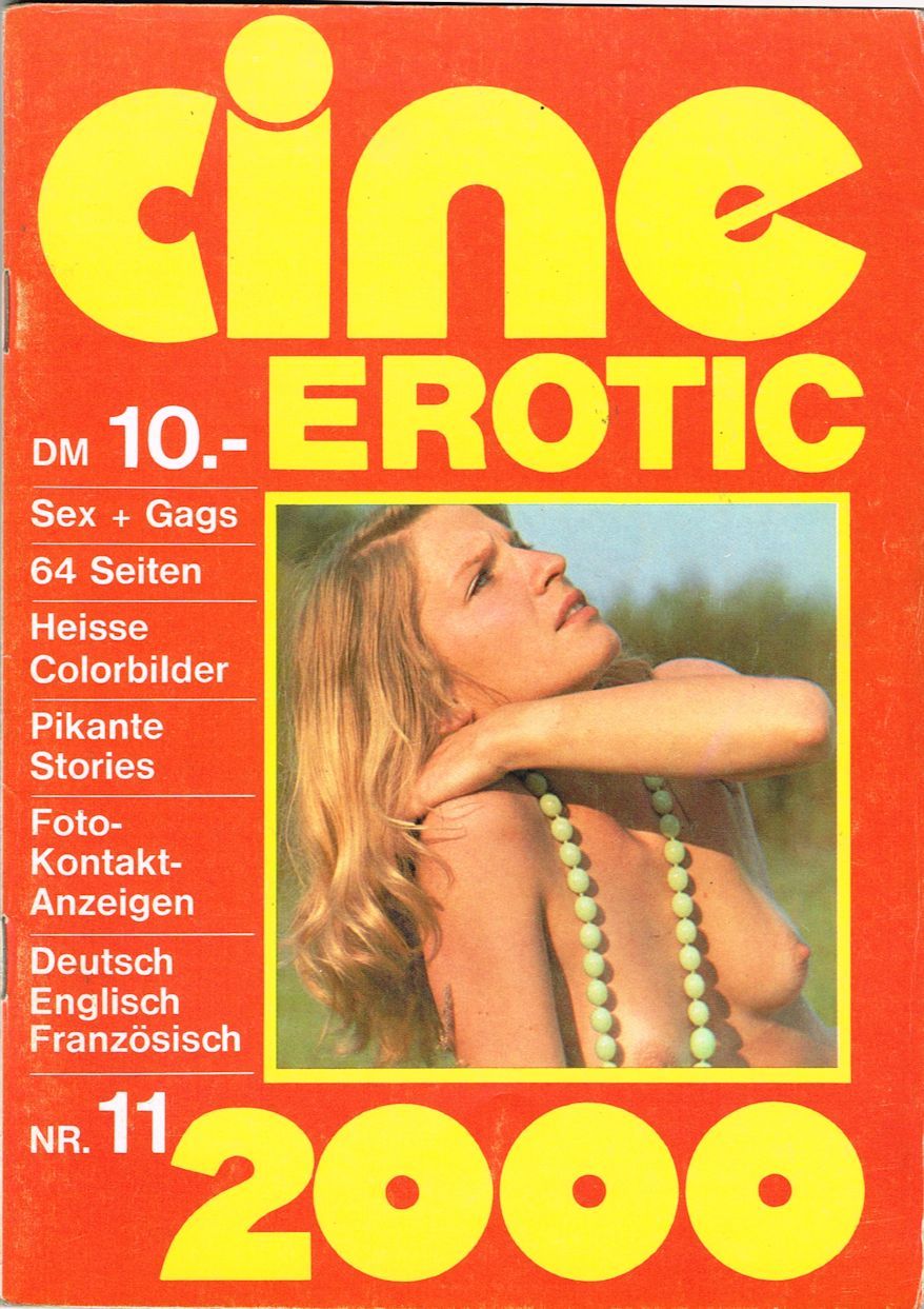 CINE EROTIC 2000 magazine side cover Issue 11  1976