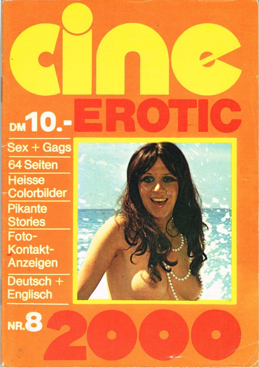 CINE EROTIC 2000 magazine side cover Issue 8  1976