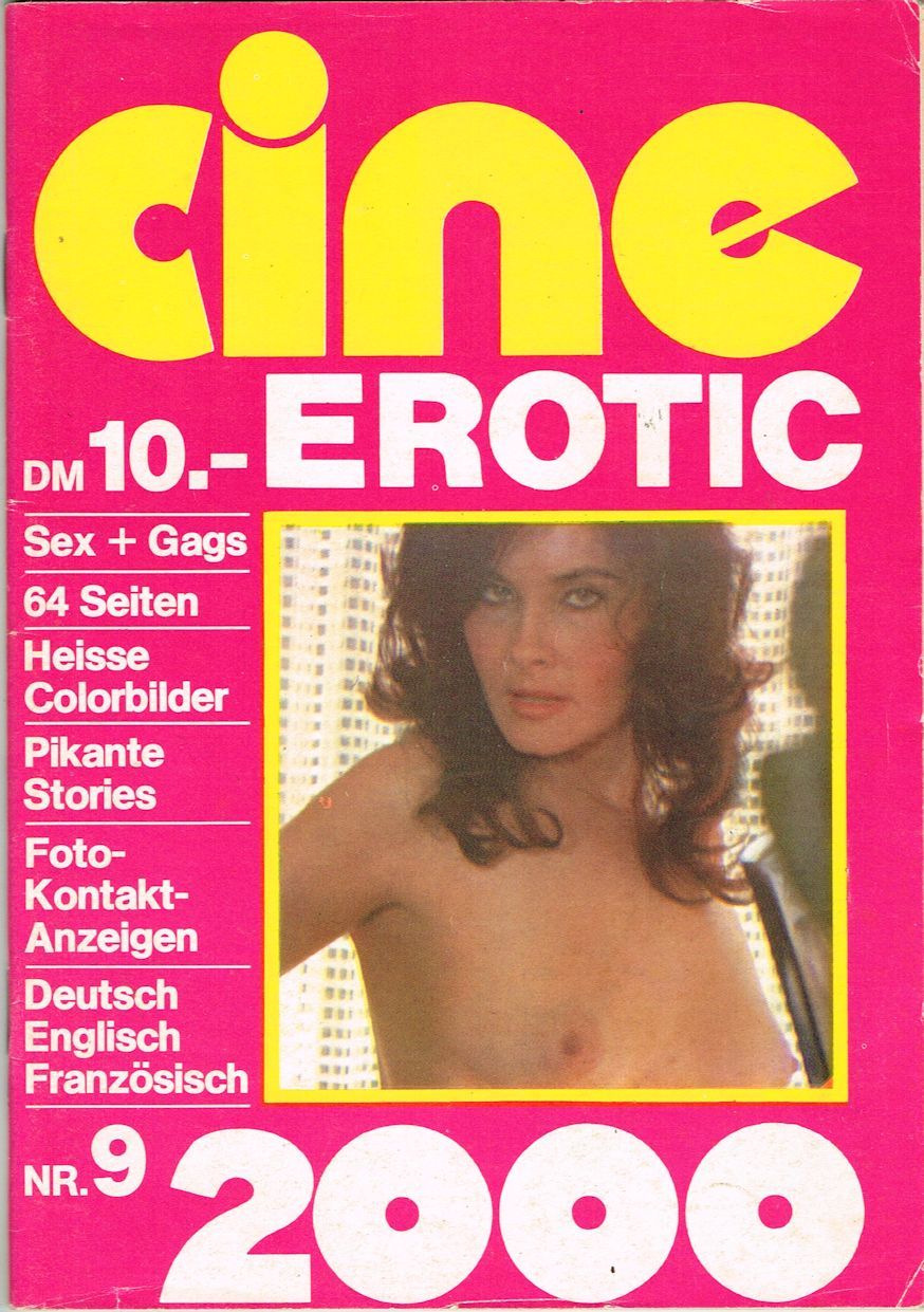 CINE EROTIC 2000 magazine side cover Issue 9  1976