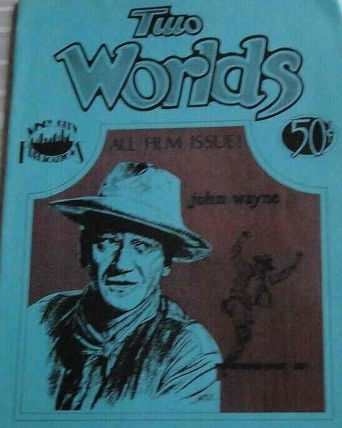TWO WORLDS magazine side cover Issue 4  1974