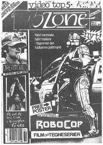 TWO ZONE/INFERNO magazine side cover Issue 1  1988