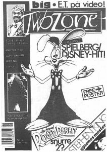 TWO ZONE/INFERNO magazine side cover Issue 2  1988