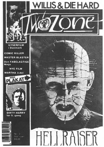 TWO ZONE/INFERNO magazine side cover Issue 3  1988