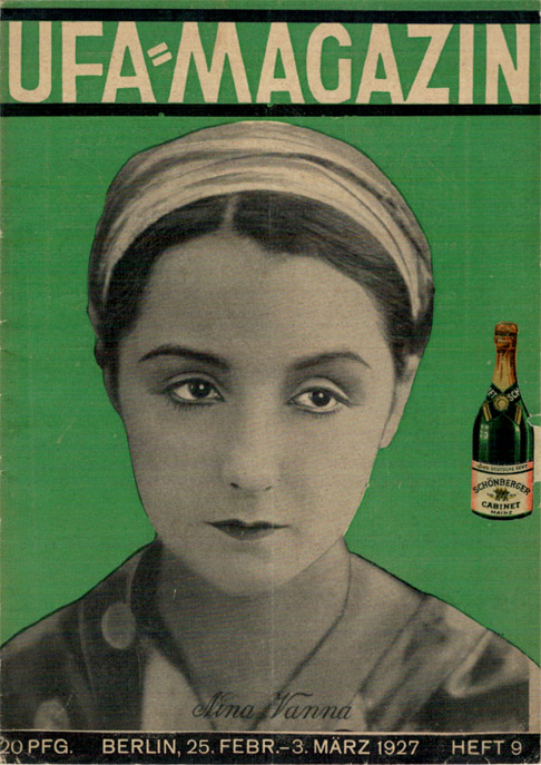 UFA-MAGAZIN magazine side cover Issue 9 25 February 1927