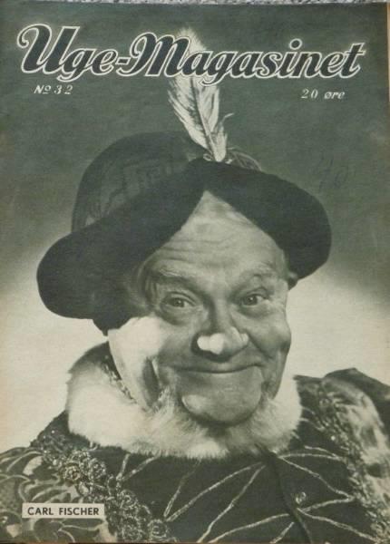 UGE-MAGASINET magazine side cover Issue 32  1940