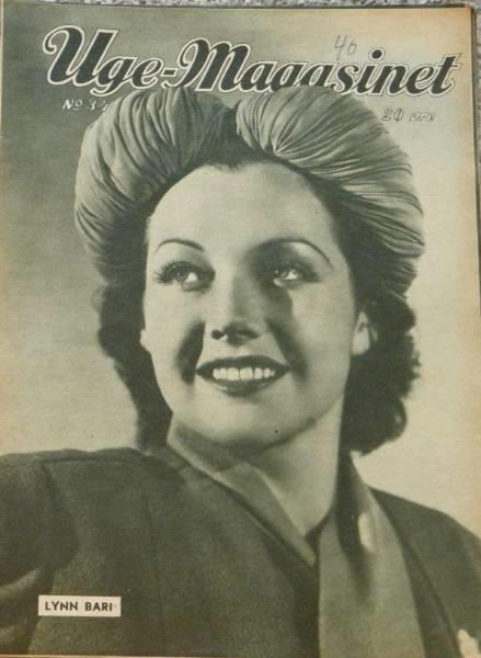 UGE-MAGASINET magazine side cover Issue 34  1940