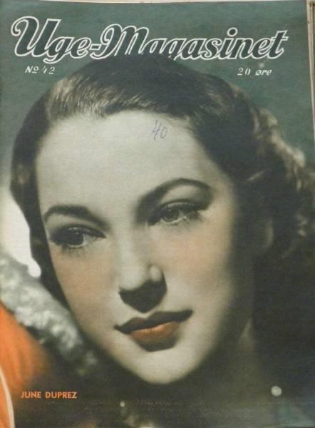 UGE-MAGASINET magazine side cover Issue 42  1940
