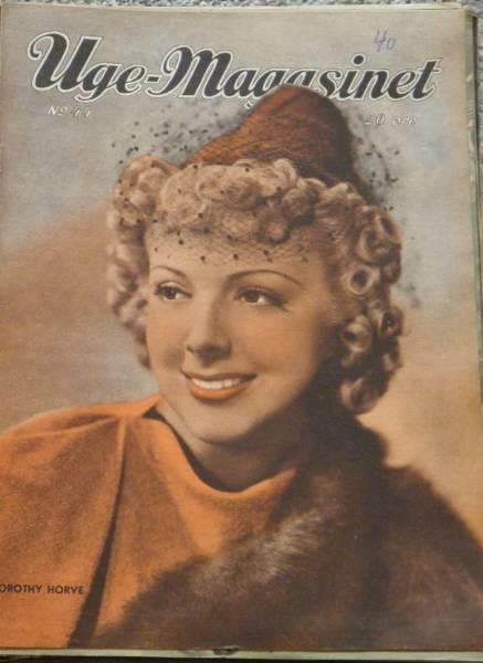 UGE-MAGASINET magazine side cover Issue 44  1940