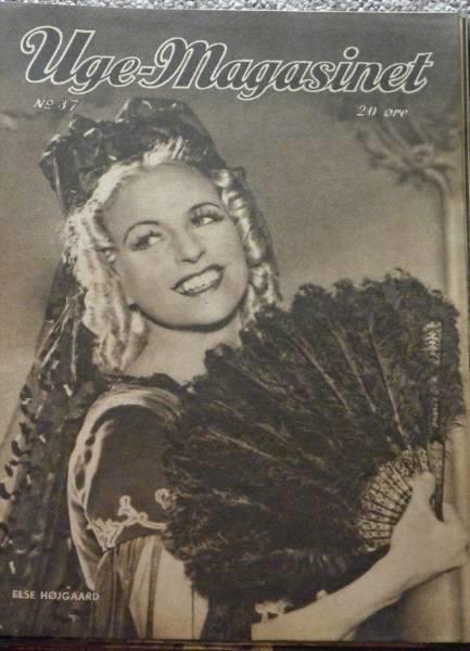 UGE-MAGASINET magazine side cover Issue 37  1942