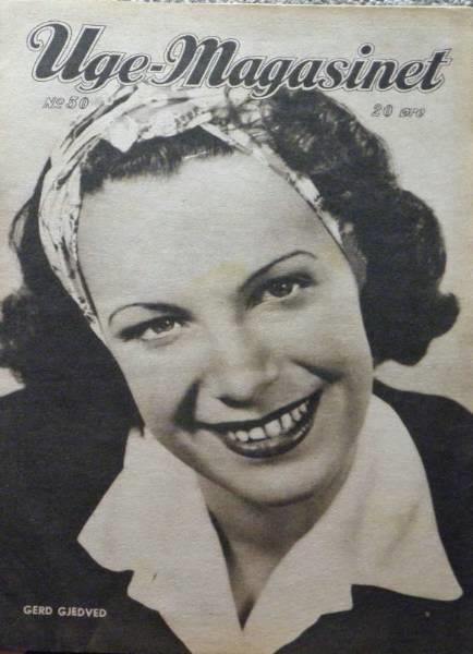 UGE-MAGASINET magazine side cover Issue 50  1942