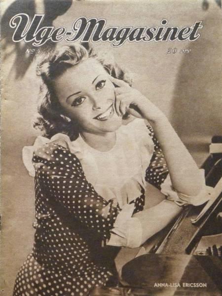 UGE-MAGASINET magazine side cover Issue 4  1943