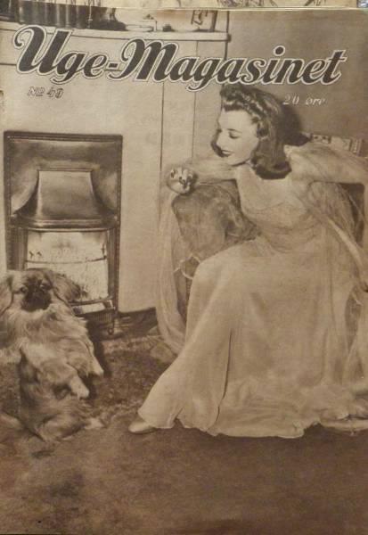UGE-MAGASINET magazine side cover Issue 40  1943
