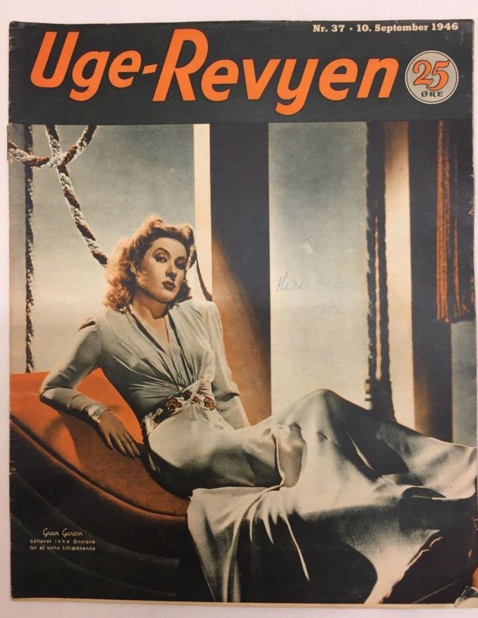 UGE-REVYEN magazine side cover Issue 37 10 September 1946