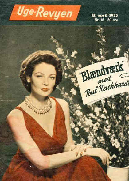 UGE-REVYEN magazine side cover Issue 15 12 April 1955